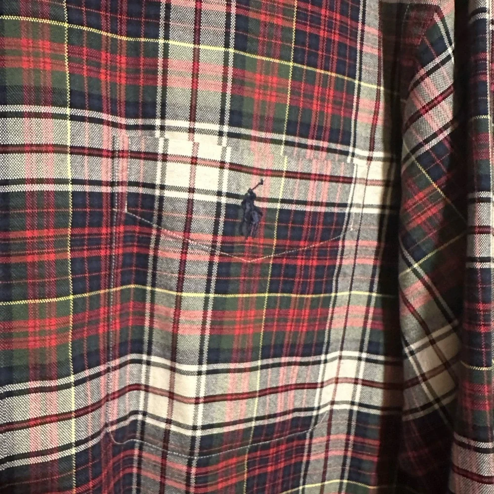 Polo Ralph Lauren Button Down Shirt Plaid Size Large NWOT‎